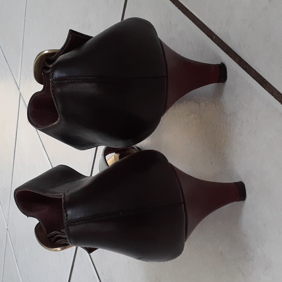 Michael Vivien Chaussures leather sandles 91/2 - Picture 4 of 9